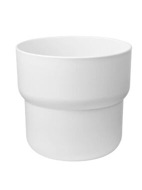 Indoor Outdoor White Planter Potted Plant Container 10in H x 10.5 in Diameter